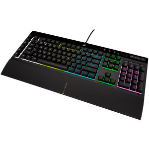 CORSAIR K55 RGB PRO Gaming Keyboard, Backlit Zoned RGB LED, Rubberdome