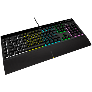 CORSAIR K55 RGB PRO Gaming Keyboard, Backlit Zoned RGB LED, Rubberdome