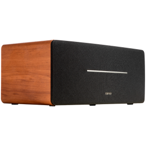Edifier D12 2.0 Bluetooth Speaker, BT V5.0, RCA, AUX, 2x 4-inch Midrange Drivers, 2x 19mm Tweeters, Remote Control and Top-Mounted Controls, Brown
