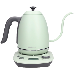 BUYDEEM Electric Gooseneck Coffee Kettle, model K821, color Cozy Greenish EU