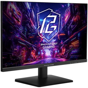 Asrock Gaming Monitor, 27" QHD(2560x1440) IPS, Anti-Glare, 180 Hz, 99% sRGB, 1000:1, 16:9, 400 cd/m², 178º/178º, 1ms (MPRT), AMD FreeSync, Flicker-free, Tilt, VESA, 2x 2W Speakers, 2x HDMI 2.0, 1x DP 1.4, 1x Audio Jack (3.5mm), 3Y