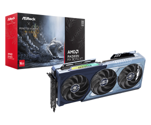 Видео карта ASRock RADEON RX 9070 XT Monster Hunter Wilds Edition 16GB GDDR6