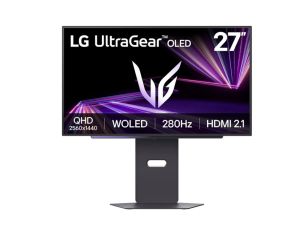 Монитор LG 27GX700A-B, UltraGear 26.5" OLED, 0.03ms GtG, 280 Hz, 1500000:1, 300cd/m2, QHD 2560x1440, HDR 10, DCI-P3 99.5%, AMD FreeSync, NVIDIA G-SYNC Compatible, VRR, USB, HDMI, DisplayPort, Headphone Out, Reader mode, Black Stabilizer, Tilt, Height Adju