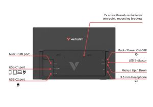Монитор Verbatim Portable 15.6 FHD Monitor LIGHT