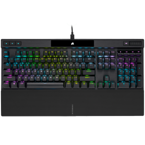 CORSAIR K70 RGB PRO Optical-Mechanical, Backlit RGB LED, Black, Black PBT Keycaps