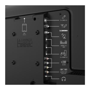 Телевизор Thomson 32"HD Easy TV; 1366 x 768 (HD), DLED, 60 Hz, DVB-T/T2/C/S/S2,HDMI 3 (1.4), USB 2 (2.0), S/PDIF 1x coaxial, AV IN, Hotel mode, Side Feet, Black