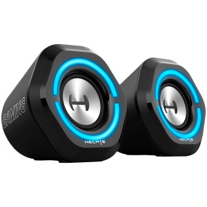 Edifier G1000 2.0 Audio System, BT V5.3, USB, AUX, 2.5-inch Drivers, RGB Lighting, 5W (RMS), Black