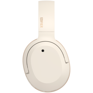 Edifier W820NB Plus Wireless Over-Ear Headphones, 40mm Dynamic Titanium-Coated Drivers, BT V5.2, ANC, Hi-Res Audio Certification, Up To 49H Battery, USB-C, Ivory