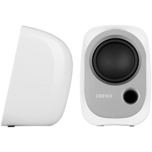 Edifier R12U 2.0 Audio System, USB, AUX, 2.25-inch Drivers, 4W (RMS), Volume Control, White