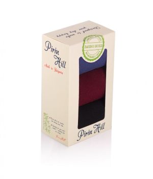 Кутия с 3 чифта 3/4 Бамбукови чорапи