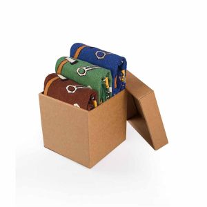 Кутия с 3 чифта Фини Памучни чорапи с Инструменти - Цветен