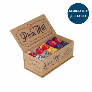 Луксозна кутия с 5 чифта Фини Памучни чорапи със Зеленчуци