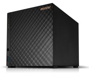 Мрежов сторидж Asustor AS1204T, 4 bay NAS, Realtek RTD1619B, Quad Core, 1.7 GHz, 1GB DDR4 (not expandable), 2.5GbE x1, 3 x USB 3.2 Gen 1, WOW (Wake on WAN), System Sleep Mode, Black