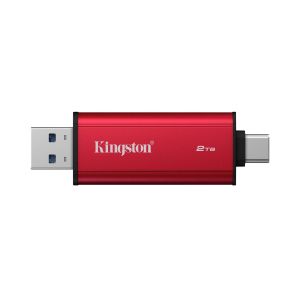 Kingston Dual USB-A/C Portable SSD 2TB - Black/Red