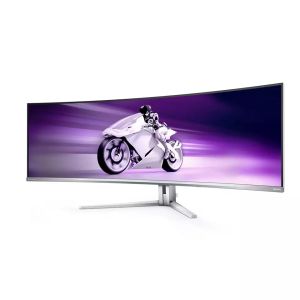 Монитор Philips Evnia 49M2C8900, 48.8" Curved 1800R QD-OLED, 5120x1440@240Hz, 0.03 GtG, Brightness 1000, 1000000:1, DCR 80M:1, Adaptive Sync, FlickerFree, Low Blue Mode, 7.5Wx4+DTS, Tilt, Height Adjust, Swivel, 2xHDMI, DP, USB hub