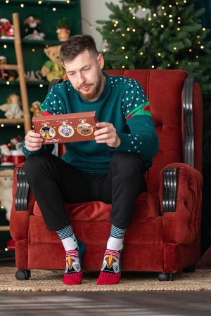 Кутия с 3 чифта Бамбукови чорапи Полярна Коледа