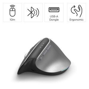 Hama "EWM-700R" Ergonomic Vertical Mouse, Multi-Device, Wireless, Battery, anth.