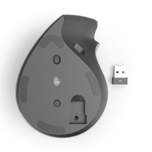 Hama "EWM-700R" Ergonomic Vertical Mouse, Multi-Device, Wireless, Battery, anth.