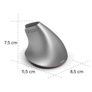 Hama "EWM-700R" Ergonomic Vertical Mouse, Multi-Device, Wireless, Battery, anth.