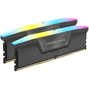 CORSAIR VENGEANCE RGB DDR5 64GB (2 x 32GB) DDR5 6000 CL40-50-50-96 1.35V Intel XMP & AMD EXPO - GREY