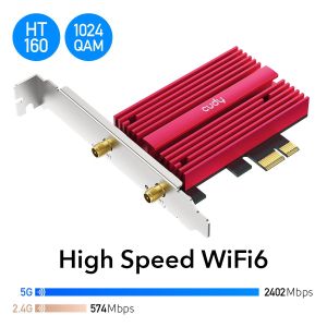 Ethernet Adapter Cudy WE4000, PCIe, 2.4/5 GHz, 574 - 2402 Mbps
