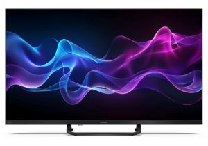 Телевизор Sharp 32HF3865E, 32" QLED Google TV, FHD 1920x1080 Frameless, 1 000 000:1, DVB-T/T2/C/S/S2, HDR10, Speaker 2x8W, Dolby Digital, Google Cast, 3xHDMI (ARC/CEC), CI+, 3.5mm Headphone jack / line-out, lan, 2xUSB, Wi-Fi, Bluetooth, Mini Composite, E,