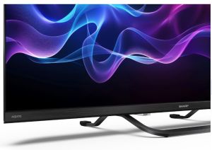 Телевизор Sharp 32HF3865E, 32" QLED Google TV, FHD 1920x1080 Frameless, 1 000 000:1, DVB-T/T2/C/S/S2, HDR10, Speaker 2x8W, Dolby Digital, Google Cast, 3xHDMI (ARC/CEC), CI+, 3.5mm Headphone jack / line-out, lan, 2xUSB, Wi-Fi, Bluetooth, Mini Composite, E,