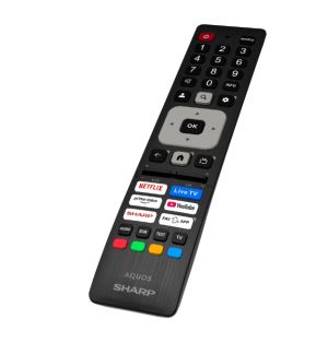 Телевизор Sharp 32HF3865E, 32" QLED Google TV, FHD 1920x1080 Frameless, 1 000 000:1, DVB-T/T2/C/S/S2, HDR10, Speaker 2x8W, Dolby Digital, Google Cast, 3xHDMI (ARC/CEC), CI+, 3.5mm Headphone jack / line-out, lan, 2xUSB, Wi-Fi, Bluetooth, Mini Composite, E,