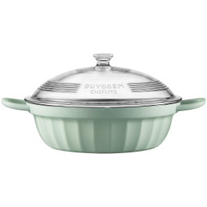 BUYDEEM Cast Aluminum Nonstick Multi  function pot, model SP181, color Cozy Greenish