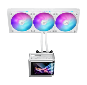 CPU AIO Liquid Cooler ASUS ROG Ryuo IV SLC 360 White Edition ARGB 6.67" Curved AMOLED Display