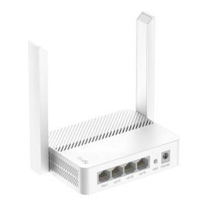 Wireless router Cudy WR300 N300 802.11b/g/n, 300Mbps/ 2.4GHz, 4 x 10/100Mbp, 2 x 5dBi fixed antennas