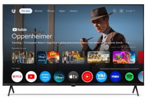 Телевизор Sharp 43HP5265E, 43" QLED Google TV, 4K Ultra HD 3840x2160 Frameless, 1 000 000:1, AQUOS, DVB-T/T2/C/S/S2, Active Motion 1000, HDR10, Dolby Atmos, Dolby Vision, Google Assistant, Google Cast, HDMI 2.1 with eARC, 3.5mm Headphone jack / line-out, 