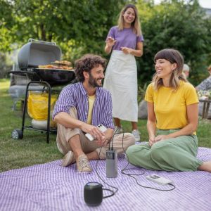 HAMA Външна батерия „High Power“, 200 W, 24000 mAh, 2x USB-C, USB-A, бързо зареждане