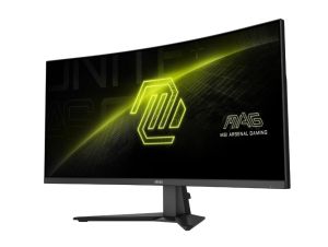 Монитор MSI MAG 346CQ, 34”, 1ms, 180Hz, Rapid VA, 3440 x 1440 (UWQHD), 21:9, CURVE 1500R, AMD FreeSync Premium, 75% DCI-P3, AG, HDR Ready, 300 nits, 4000:1, DCR 100M:1, DP(1.4a), 2xHDMI 2.0b, Tilt, VESA, Black, 6.3kg