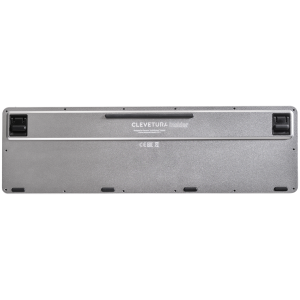 CLEVETURA CLVX 1 Touch-On-Keys AI Wireless Keyboard, ANSI US Windows Layout, Scissor Switches, Aluminum Chassis, Interactive RGB, Windows/Linux/MacOS support