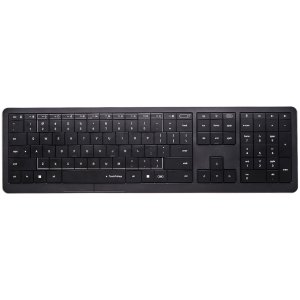 CLEVETURA CLVX 1 Touch-On-Keys AI Wireless Keyboard, ANSI US Windows Layout, Scissor Switches, Aluminum Chassis, Interactive RGB, Windows/Linux/MacOS support