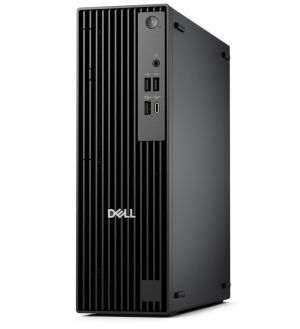 Настолен компютър Dell Pro Slim QCS1250, Intel Core Ultra 5 235 (13 TOPS NPU, 14 cores, up to 5.0GHz), 16GB: 1 x 16GB, DDR5, up to 5600 MT/s, 512GB SSD, Integrated Graphics, Wi-Fi 6E, Bulgarian Keyboard&Mouse, 180W, Ubuntu, 3Y PS
