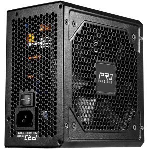 Asrock PRO-650B, 650W, 80 Plus BRONZE, Non Modular PSU, 1x EPS 12V CPU(4+4pin), 2x PCIe (6+2pin), 2x 4-pin connectors, 4x SATA, OCP, SCP, OVP, UVP, OTP, OPP protections, 120 mm Fan, ATX 3.1, 3Y warranty
