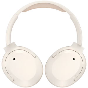 Edifier W820NB Plus v2025 Wireless Over-Ear Headphones, 40mm Dynamic Titanium-Coated Drivers, BT V6.1, ANC, Hi-Res Audio Certification, Up To 88H Battery, USB-C, Ivory