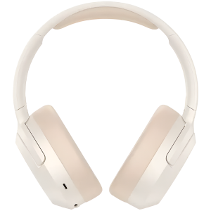 Edifier W820NB Plus v2025 Wireless Over-Ear Headphones, 40mm Dynamic Titanium-Coated Drivers, BT V6.1, ANC, Hi-Res Audio Certification, Up To 88H Battery, USB-C, Ivory