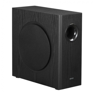Edifier T5s Powered Subwoofer, 8-inch long-throw front-firing woofer, 70 W RMS, frequency response down to 35 Hz, RCA Signal-In , Signal-Out pass-through, low-pass filter & phase control, auto-standby feature, Black