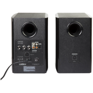 Edifier R2000DB 2.0 Bookshelf Speakers, Bluetooth, 3.5mm to RCA, Optical, 1-inch Tweeters, 5-inch Drivers, 120W (RMS), Control Knobs and Remote Control, Black