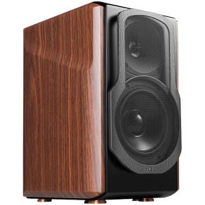 Edifier S2000MKIII Active Bookshelf Speakers, Bluetooth V5.0, Optical, Coaxial, Dual RCA Inputs, Planar diaphragm tweeters and aluminum diaphragm drivers, 130W (RMS), 4 EQ Presets, Control Knobs and Remote Control, Brown