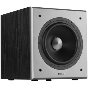 Edifier T5 Powered Subwoofer, 8" front-firing long-throw woofer, 70W RMS, low frequencies down to 38Hz, MDF cabinet with wood grain vinyl