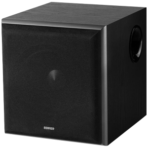 Edifier T5 Powered Subwoofer, 8" front-firing long-throw woofer, 70W RMS, low frequencies down to 38Hz, MDF cabinet with wood grain vinyl