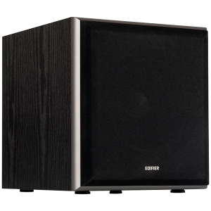Edifier T5 Powered Subwoofer, 8" front-firing long-throw woofer, 70W RMS, low frequencies down to 38Hz, MDF cabinet with wood grain vinyl
