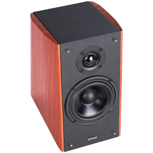 Edifier R2000DB 2.0 Bookshelf Speakers, Bluetooth, 3.5mm to RCA, Optical, 1-inch Tweeters, 5-inch Drivers, 120W (RMS), Control Knobs and Remote Control, Brown