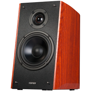 Edifier R2000DB 2.0 Bookshelf Speakers, Bluetooth, 3.5mm to RCA, Optical, 1-inch Tweeters, 5-inch Drivers, 120W (RMS), Control Knobs and Remote Control, Brown