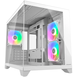 COUGAR FV150 Mini RGB PC Case, Mid tower, White
