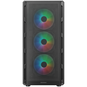 COUGAR AIRFACE PURE RGB PC Case, Mid Tower, Black